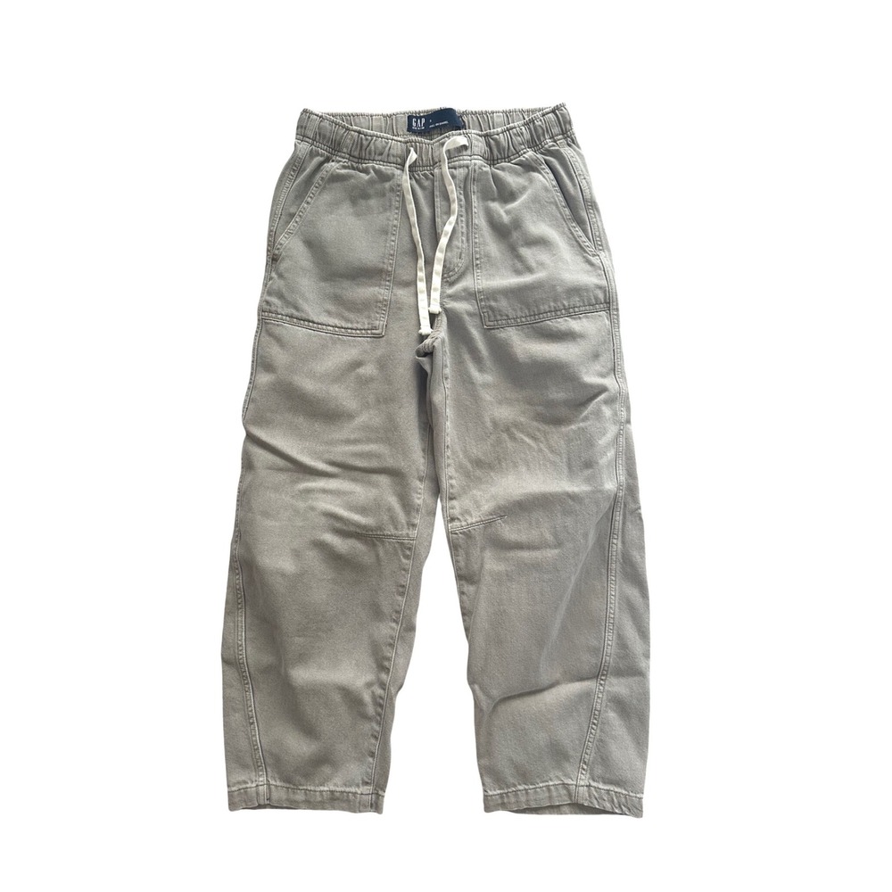 Gap Denim Womens Frosty Morning Pull On Barrel Pants Size Small